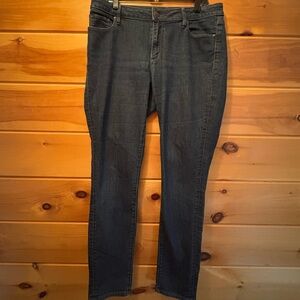 Ann Taylor LOFT womens size 10/30 curvy skinny mid rise denim jeans
